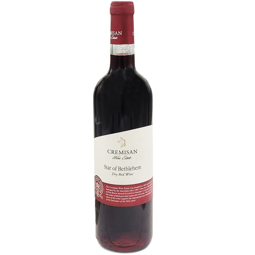 Cremisan ‘Star of Bethlehem’ Dry Red Wine from Israel – 750ml