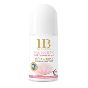 Pink Blossom Roll-On Deodorant for Women - Enriched with Dead Sea Minerals - Made in Israel