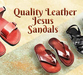 Jesus sandals from Jerusalem