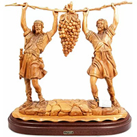 Bible stories carved from olive wood