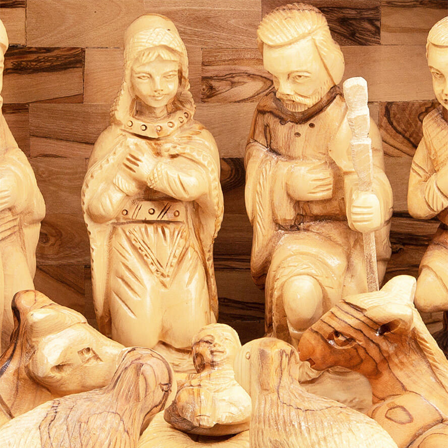Christmas Olive Wood Nativity figurines