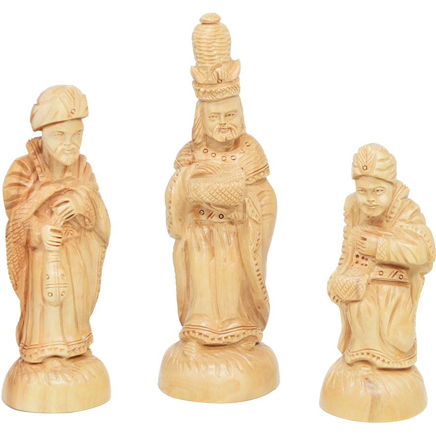 Olive Wood – Wise Men Nativity pieces from Bethlehem