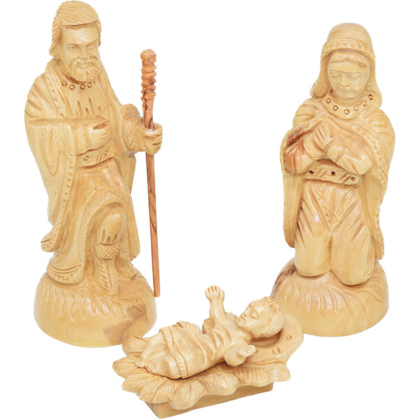 Olive Wood Holy Family Nativity pieces from Bethlehem