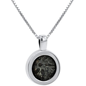 Widow's Mite Coin in Silver Pendant - Biblical Jewelry (with chain)
