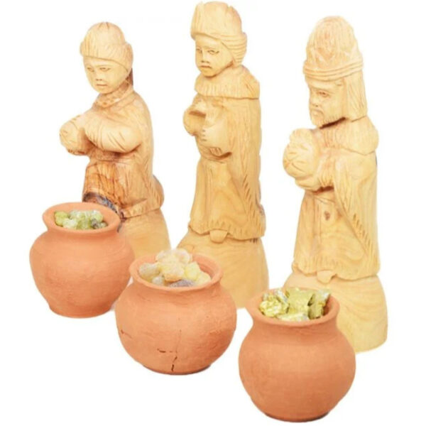 The 3 wise men bearing gifts of Gold Frankincense and Myrrh