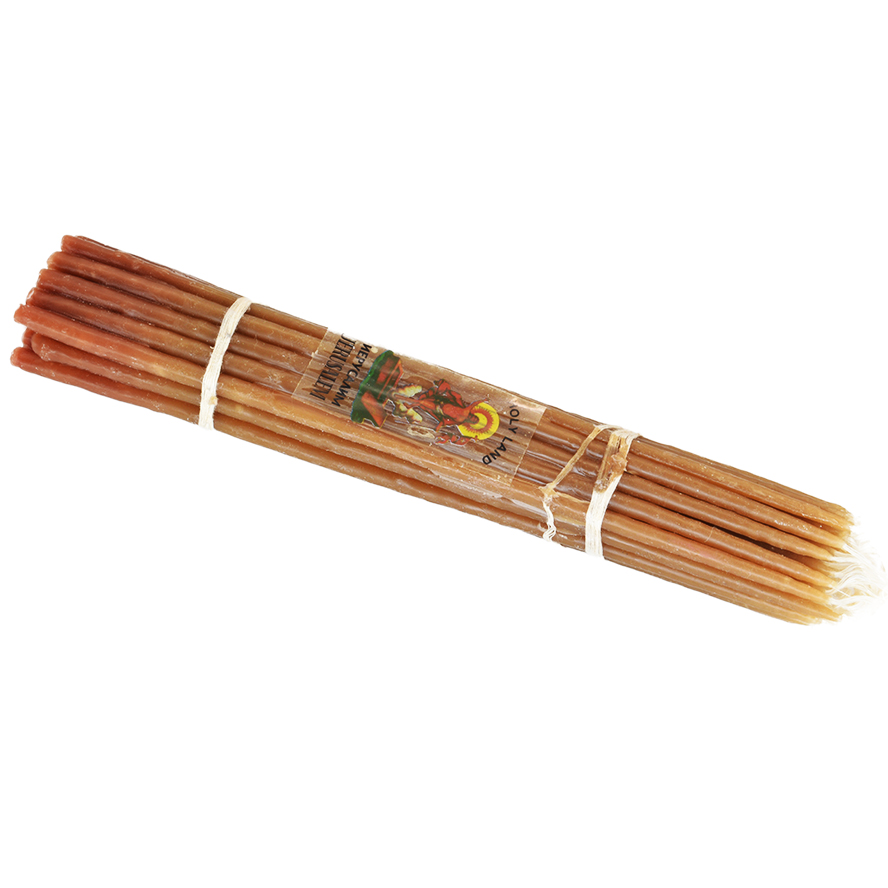 ‘HOLY FIRE’ Easter Resurrection Candles from Jerusalem – 10″ (angle view)