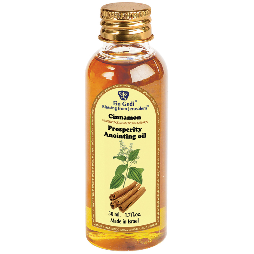 ‘Cinnamon’ Prosperity Anointing Oil by Ein Gedi Made in Israel – 50 ml