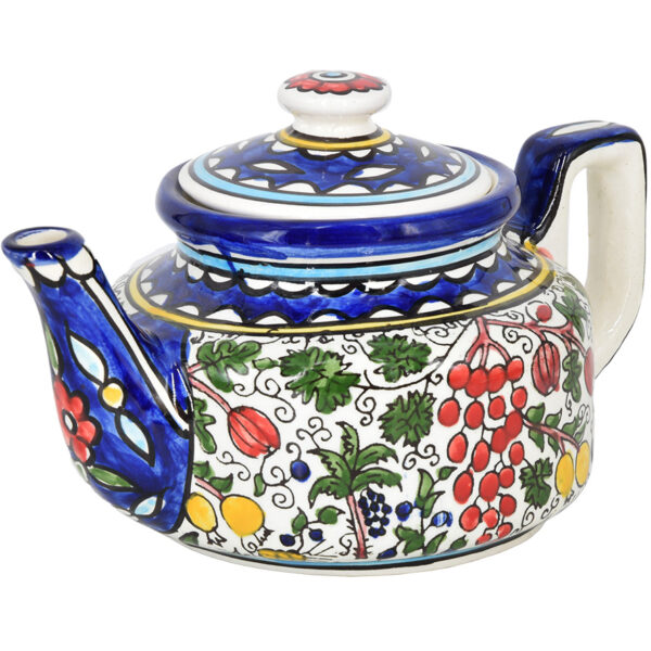 'Seven Species' Armenian Ceramic Tea Set - Made in Israel