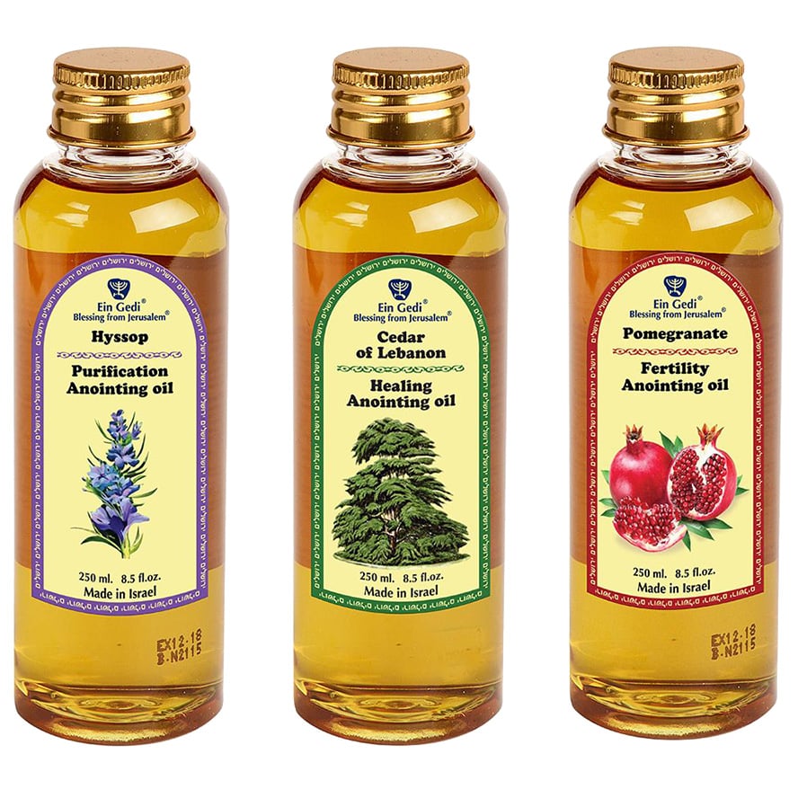 Powerful ‘Deliverance’ Anointing Oil set from Jerusalem – 3 x 250 ml