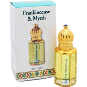 Anointing Oil | Frankincense & Myrrh - Crown Bottle from Israel - 12 ml