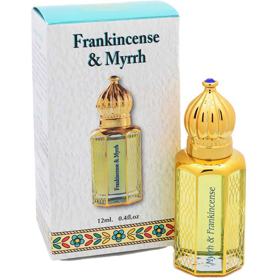 Anointing Oil | Frankincense & Myrrh – Crown Bottle from Israel – 12 ml