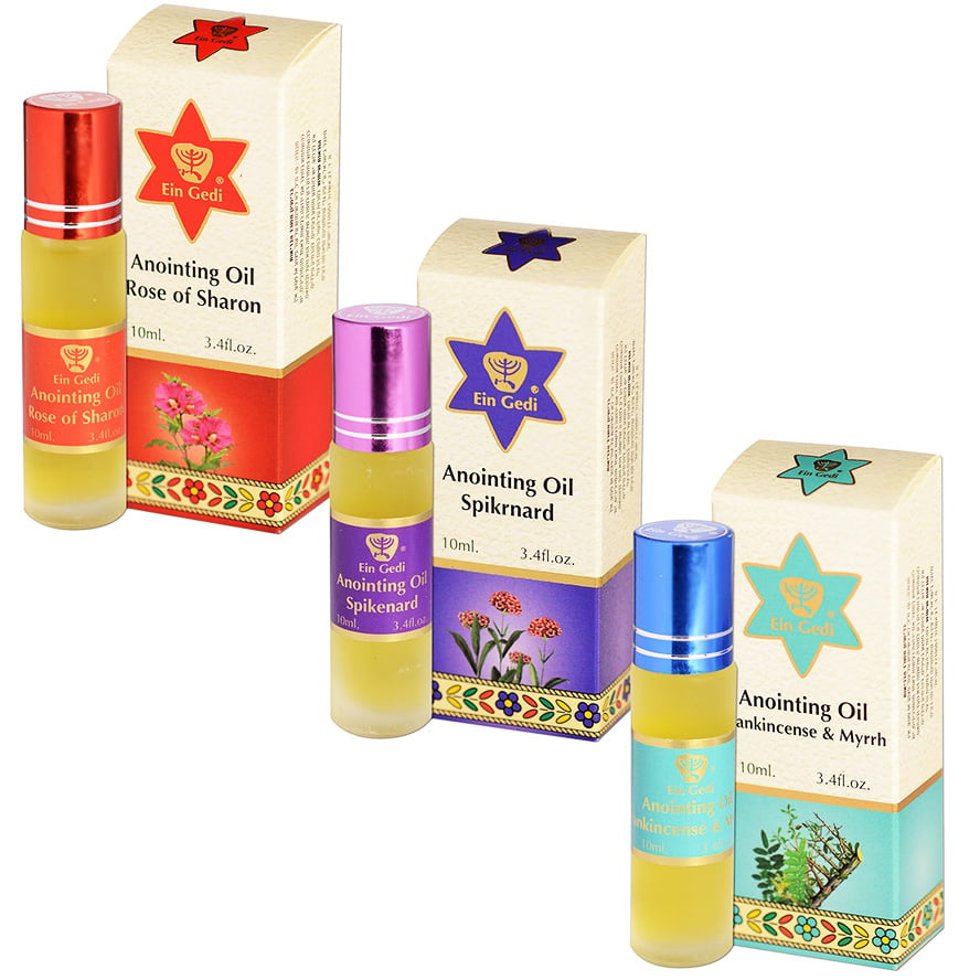 Ein Gedi Anointing Oils 3 x Roll-On 10ml Set - Made in Israel