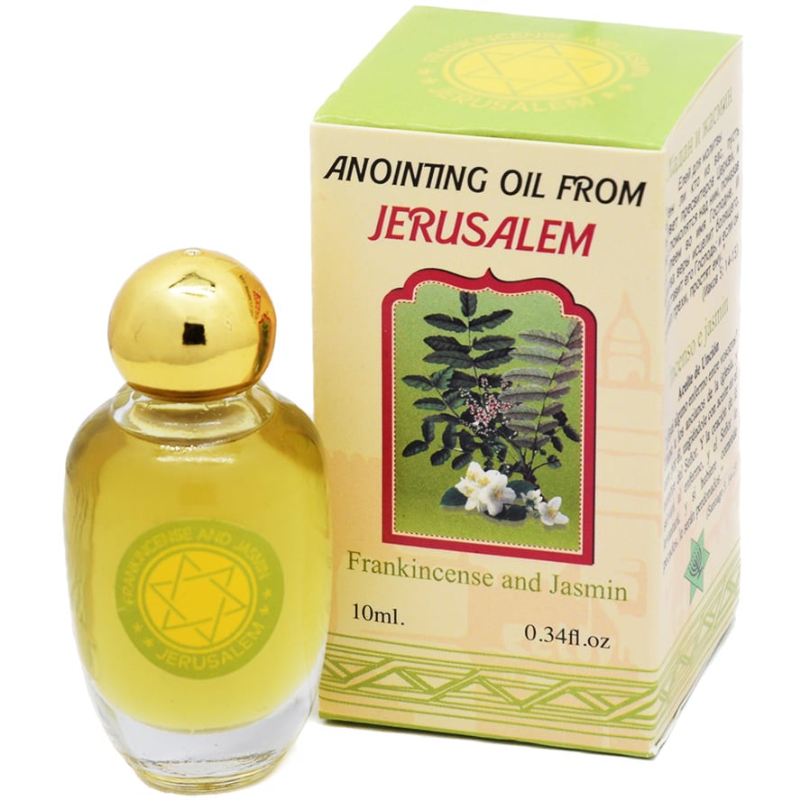 Frankincense & Jasmin Anointing Oil from Jerusalem - Made in Israel - 10 ml