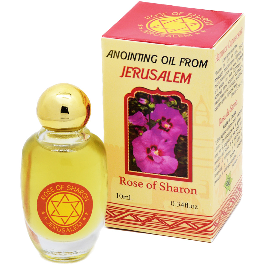Rose of Sharon Anointing Oil from Jerusalem - Made in Israel - 10 ml