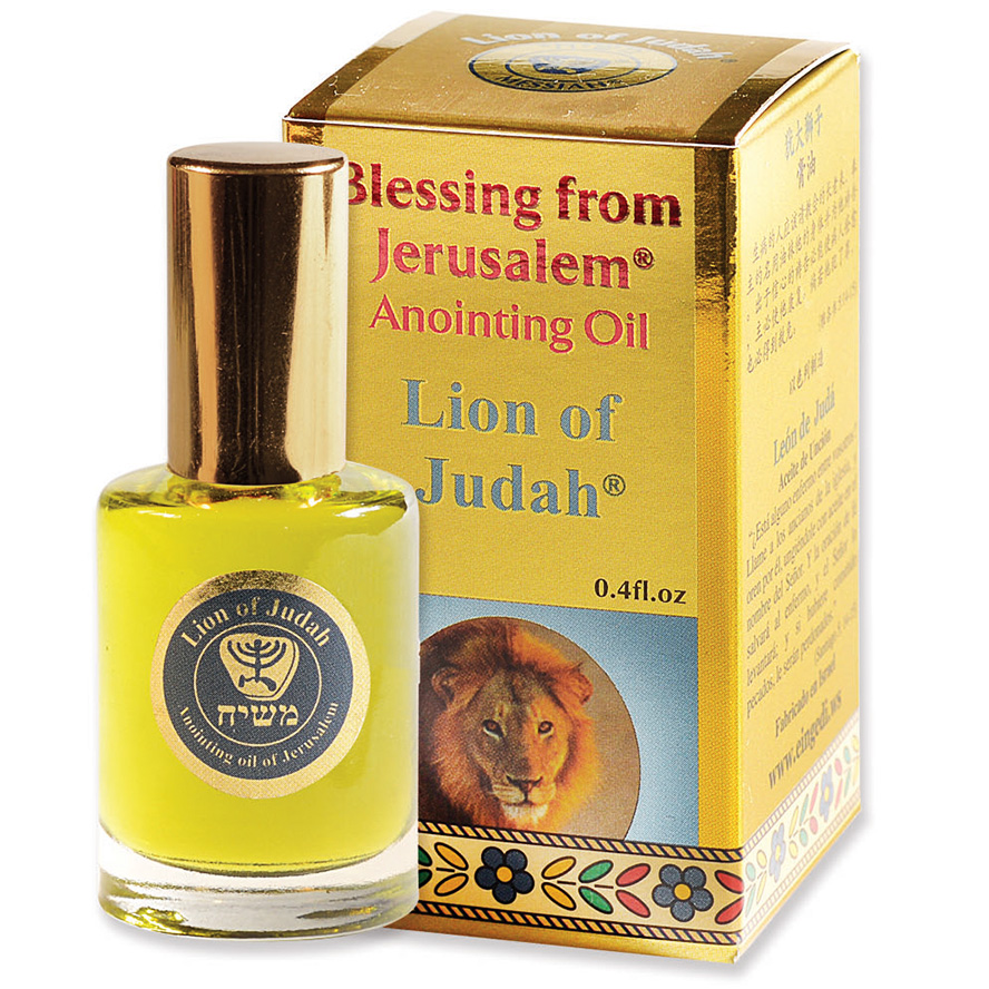 ‘Lion of Judah’ Anointing Oil – Blessing from Jerusalem – Gold 12 ml