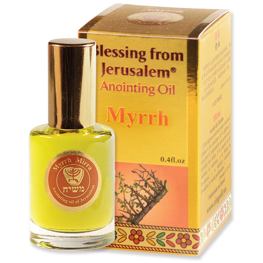 'Myrrh' Anointing Oil - Blessing from Jerusalem - Gold 12 ml