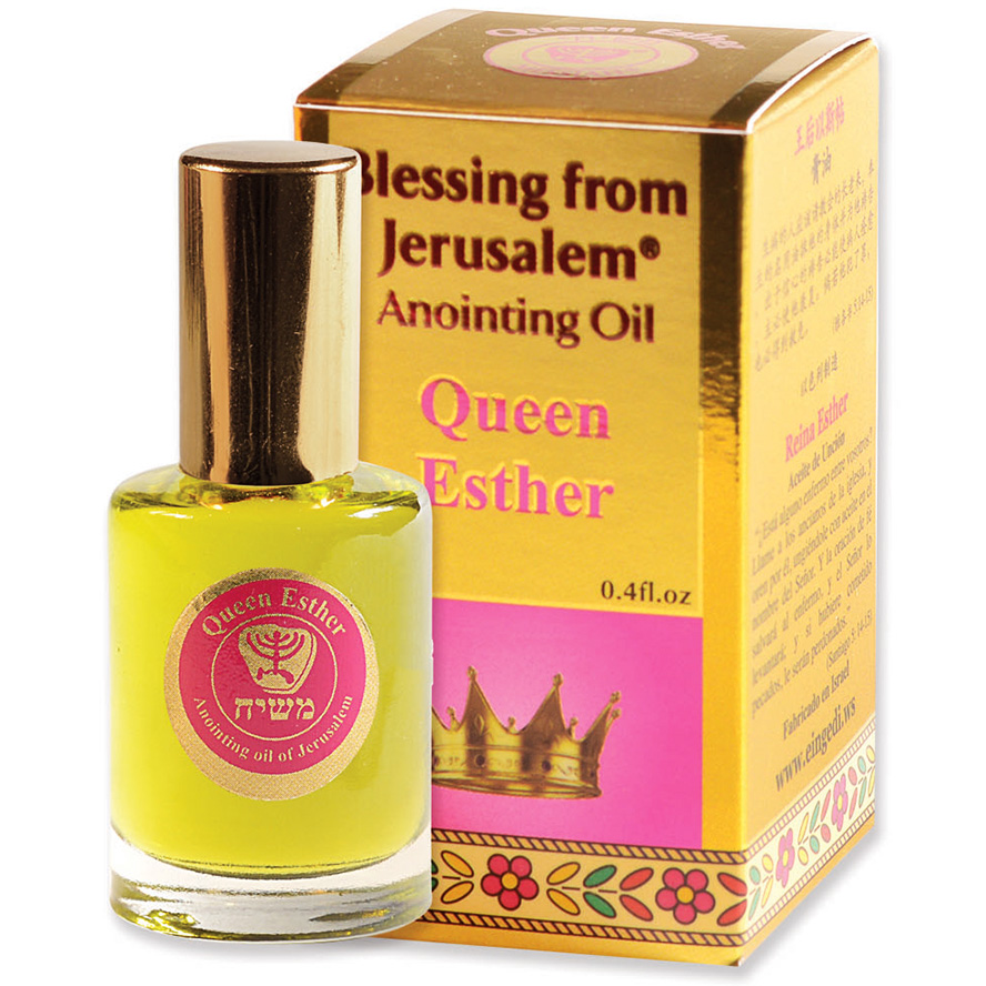 ‘Queen Esther’ Anointing Oil – Blessing from Jerusalem – Gold 12 ml