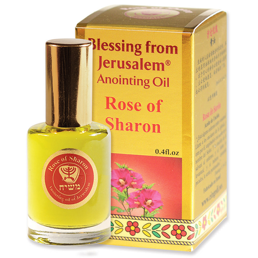 ‘Rose of Sharon’ Anointing Oil – Blessing from Jerusalem – Gold 12 ml