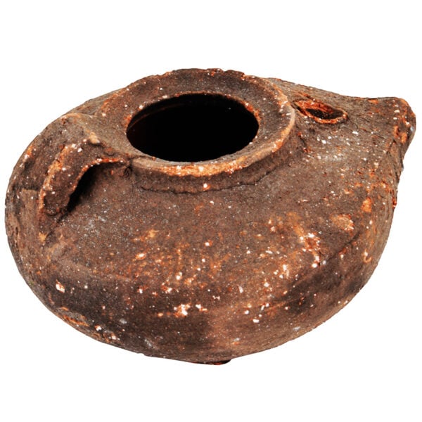 Herodian Clay Oil Lamp with Handle - Jesus Period Antique replica
