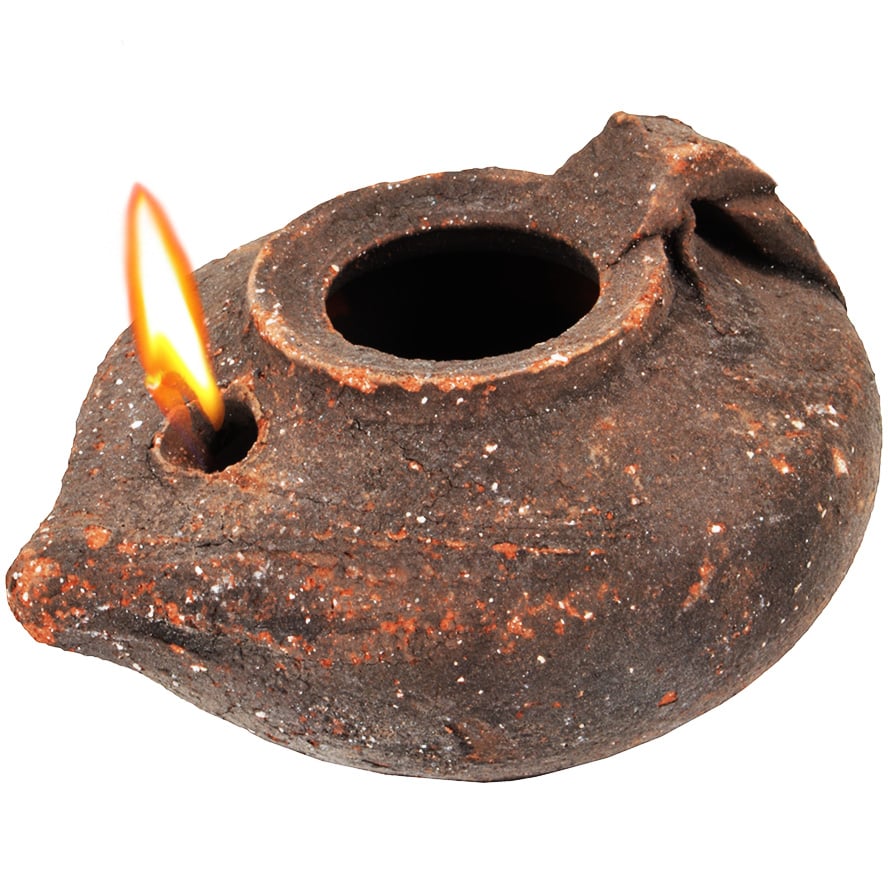 Herodian Clay Oil Lamp with Handle – Jesus Period Antique replica