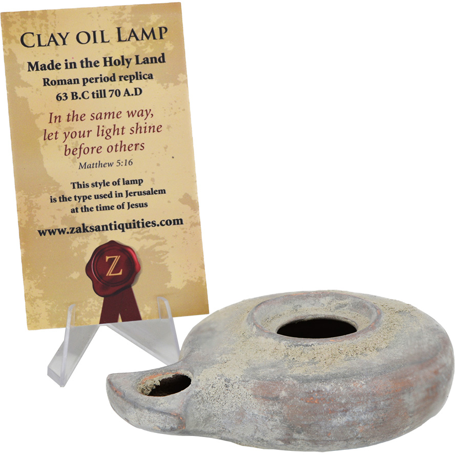 The Wise Virgins Clay Lamp – Second Temple Period Replica – Ancient look