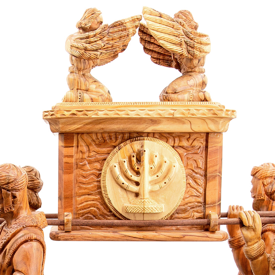 ‘Ark of the Covenant’ – side view – detail – olive Wood – Made in Israel
