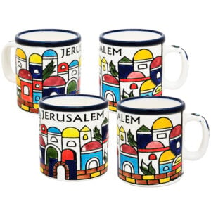 Jerusalem' Armenian Ceramic Espresso Cup Set