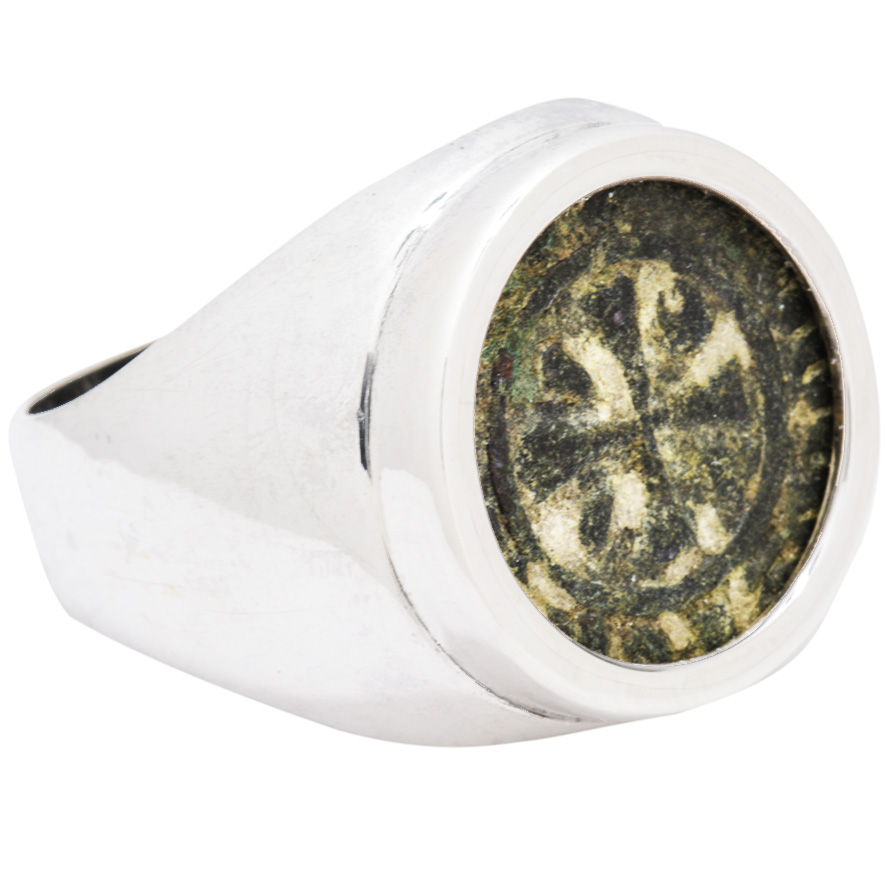Ancient ‘King Levon’ Armenian 12th Century Coin in Silver Ring