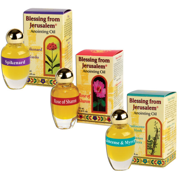 Blessing from Jerusalem Powerful Anointing Oil Set - Made in Israel
