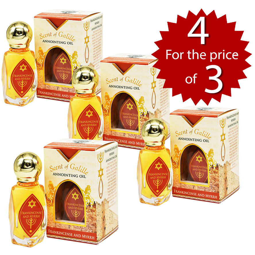 4 For 3 SPECIAL!!! Frankincense and Myrrh Anointing Oil from Israel