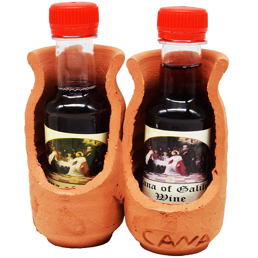 Cana Wine in 2 Water-pots – Made in the Holy Land – detail