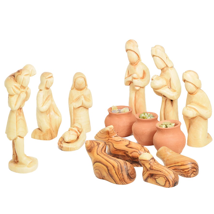 Christmas Nativity Faceless Set 3 Wise Men Gifts