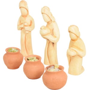 Christmas Nativity Faceless Wise Men with Gifts