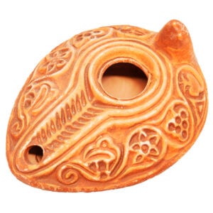 Wise Virgins Clay Oil Lamp Replica - Early Christian