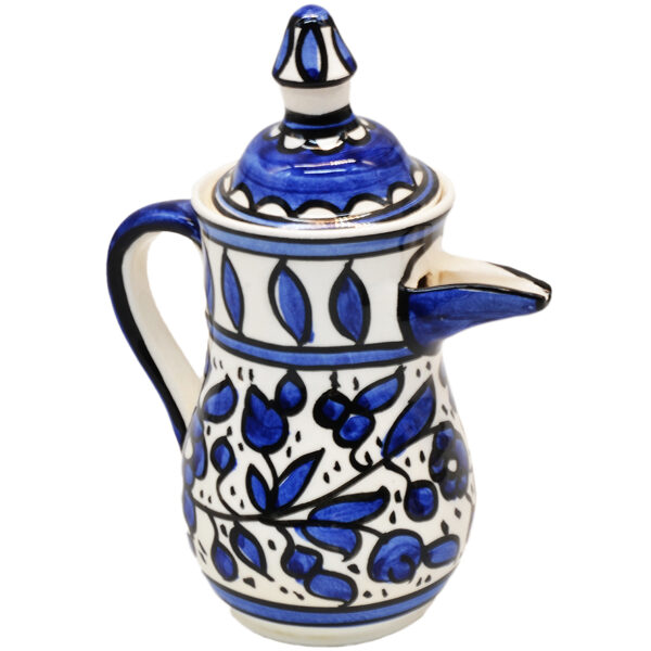 Armenian Ceramic Coffee/Tea Pot - Floral - Made in Jerusalem