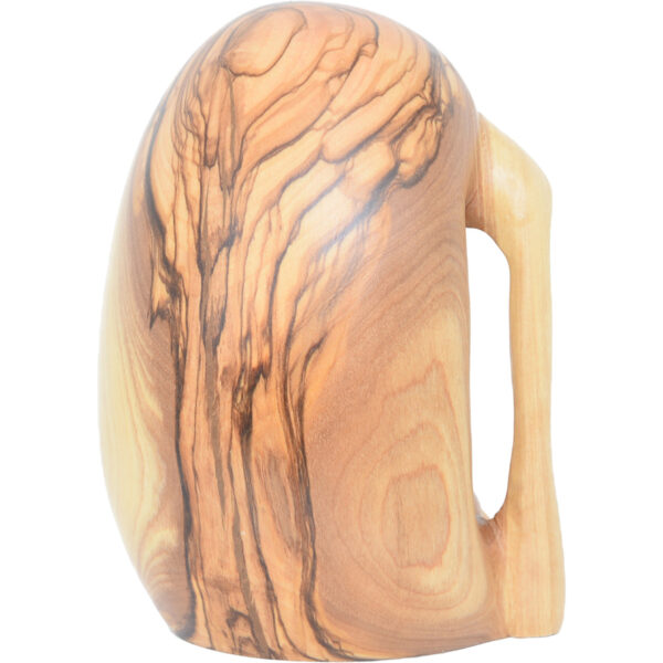 Olive Wood Nativity Scene - Shaped as an Egg - Made in Israel - 4.5" (rear view)