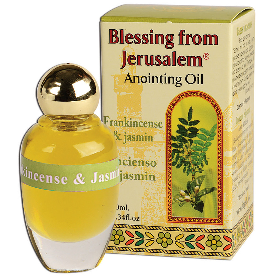 Frankincense & Jasmin Anointing Oil - Holy Prayer Oil from Israel - 12 ml