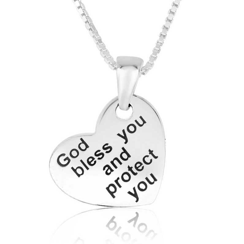 The Heart of Scripture – Sterling Silver Priestly Blessing Pendant – English