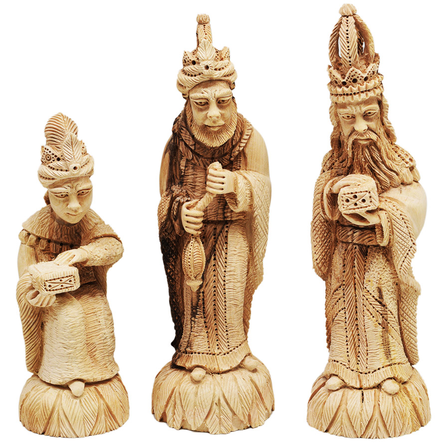 Exclusive Olive Wood Nativity – Wise Men Figurines – Made in Bethlehem