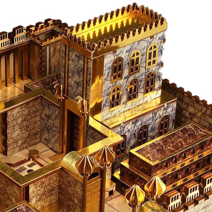 Ezekiel’s Vision – Third Temple – DIY Wood Kit – Made in Israel (detail)