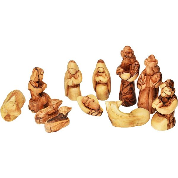 Nativity 'Faceless' Pieces from Olive Wood