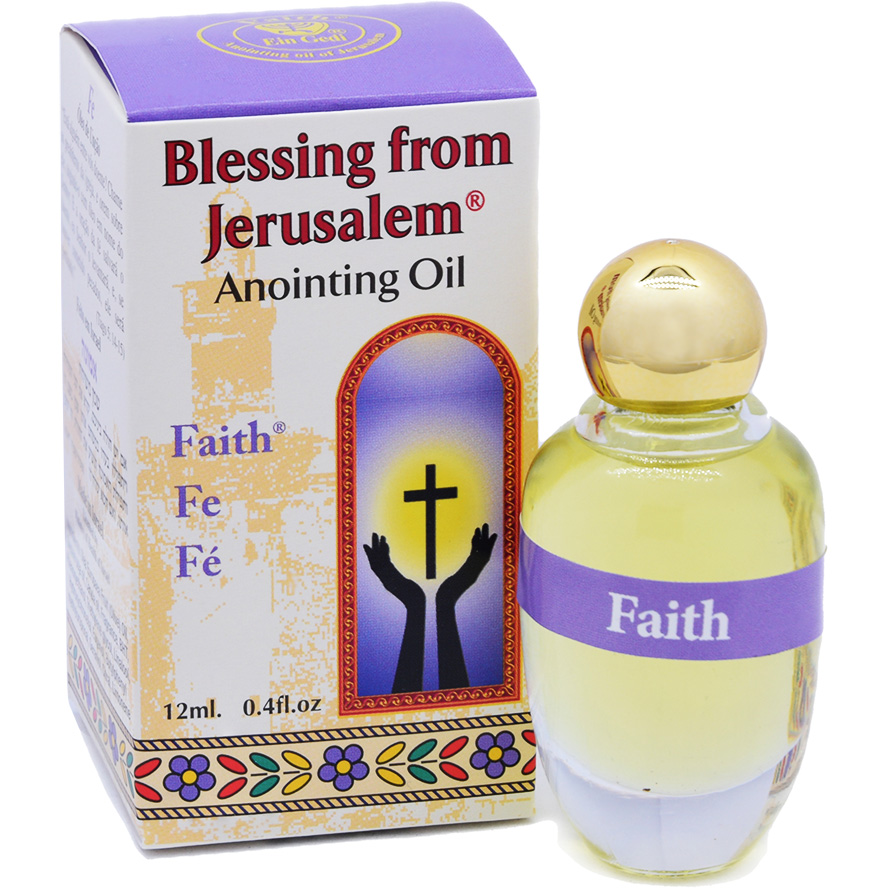 Blessing from Jerusalem 'Faith' Anointing Oil - Made in Israel - 12 ml