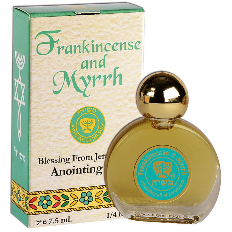 Frankincense & Myrrh Anointing Oil - Prayer Oil from Israel 7.5 ml