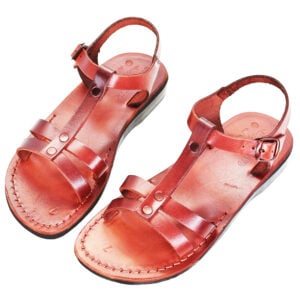 Biblical Sandals 'Gladiator' - Made in Israel - Camel Leather