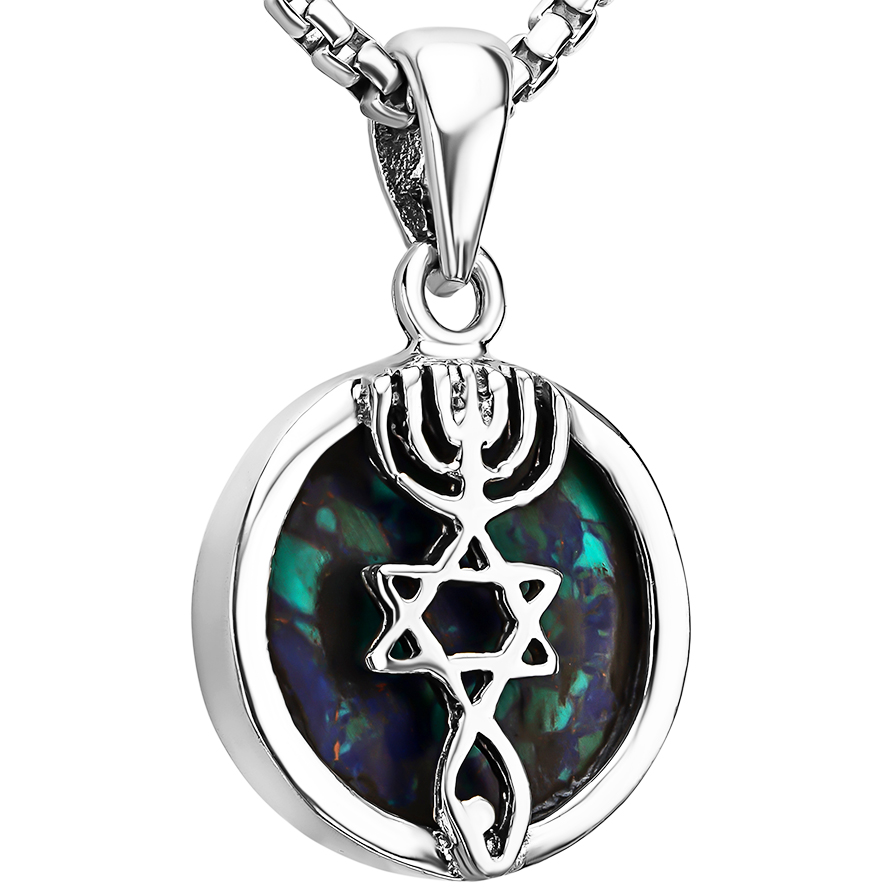 Solomon Stone ‘Grafted In’ 925 Silver Messianic Necklace