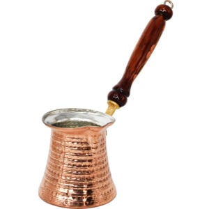 Turkish Coffee Pot - Hammered Copper Finish made in Jerusalem