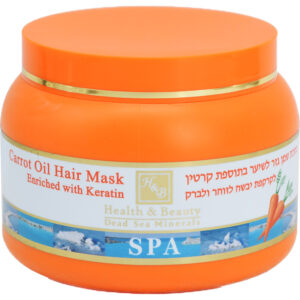 Carrot Oil Hair Mask Enriched with Keratin & Dead Sea Minerals - 250ml