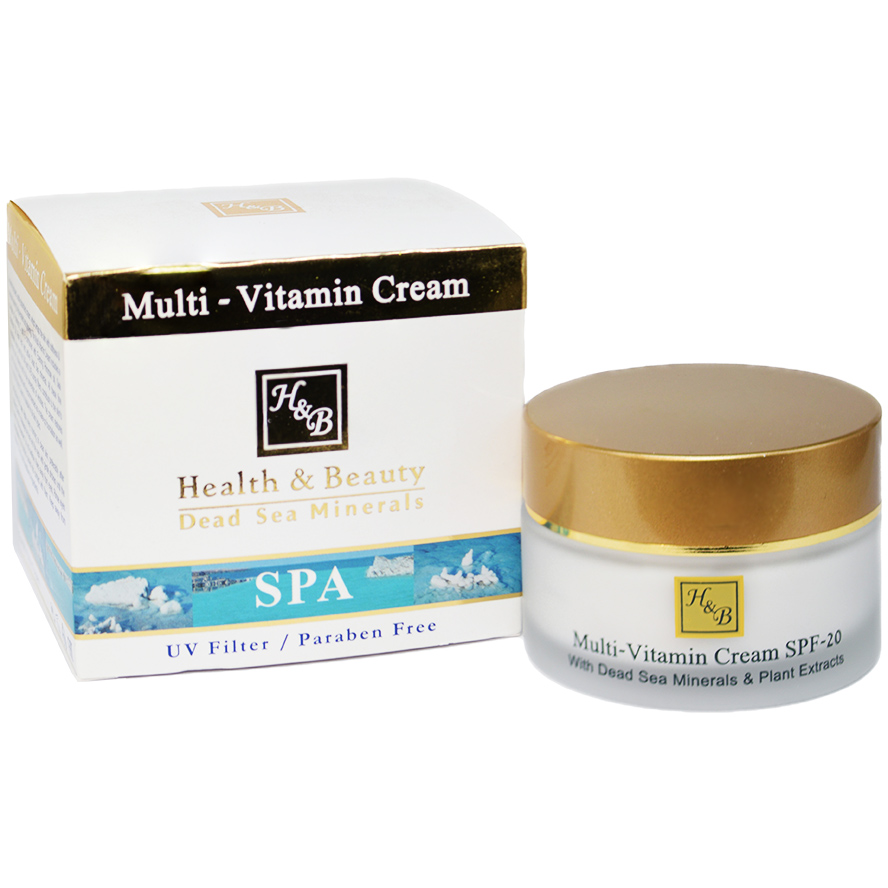 H&B Dead Sea Minerals Multi-Vitamin Cream - Made in Israel