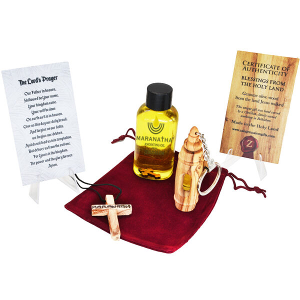 Maranatha Anointing Oil® Olive Wood Gift Set from Jerusalem