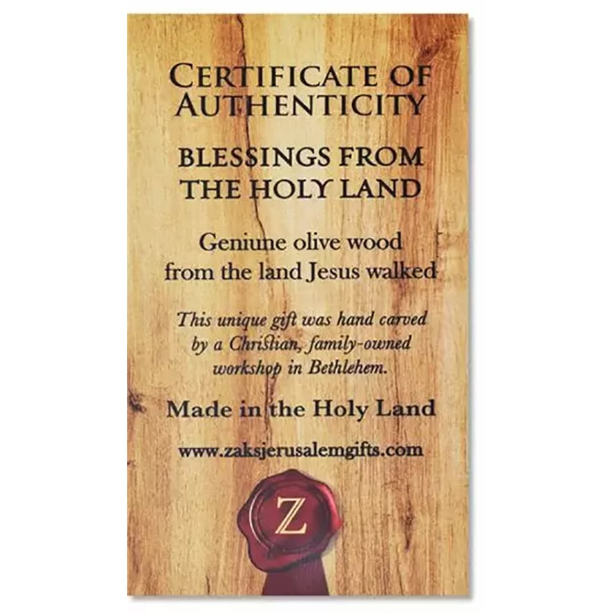 Holy Land Certificate